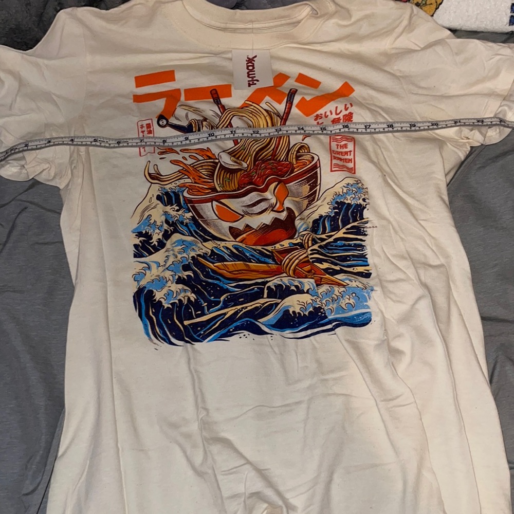Off white Small Threadless tee Great Ramen of Kanagawa